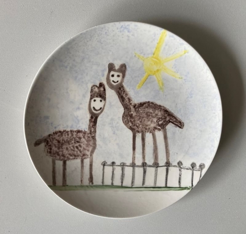 BISQUE FIRED Round Side Plate 20cm
