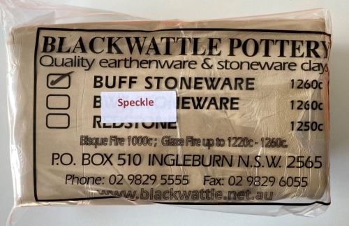 Blackwattle Buff Speckle Stoneware Clay 10kg bag