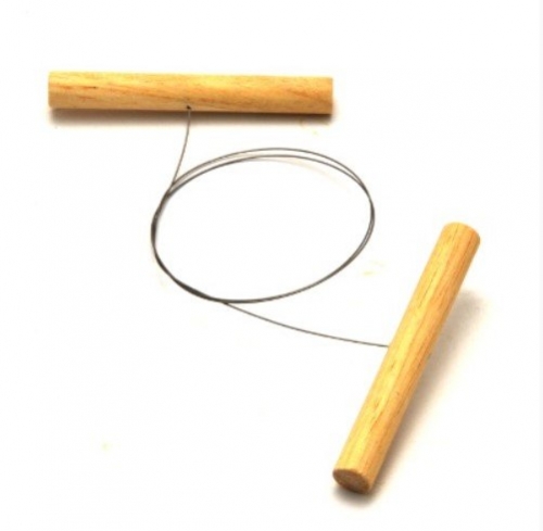 Wooden handle cutting wire