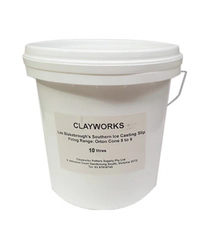 Clayworks Southern Ice Porcelain Casting Slip 10ltr