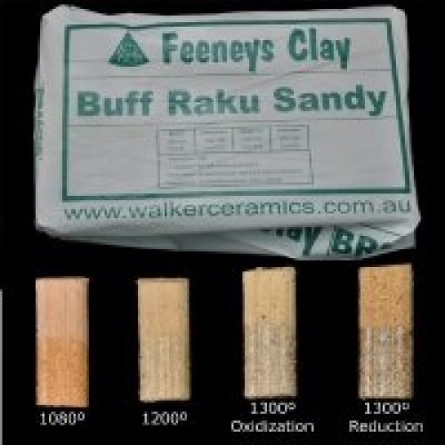 Feeneys Buff Raku Sand Clay