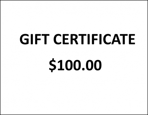 GIFT CERTIFICATE to the value of $100.00
